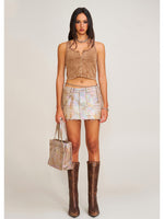 Rage Wild Diamond Denim Skirt Wild Diamond