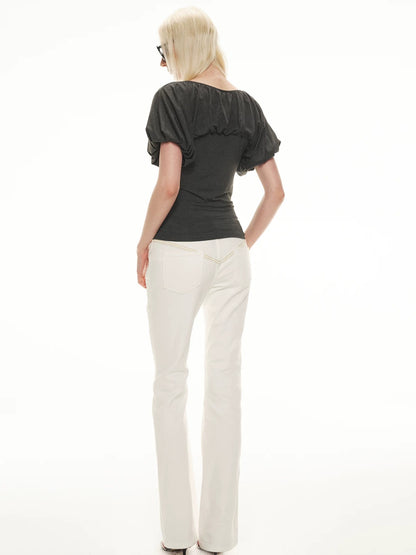 Bloom Sleeve V Neck Top