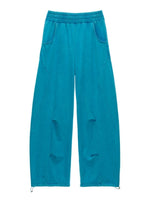 Washed Wide-Leg Casual Sweatpants
