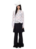 Polka Dot Mohair Hoodies