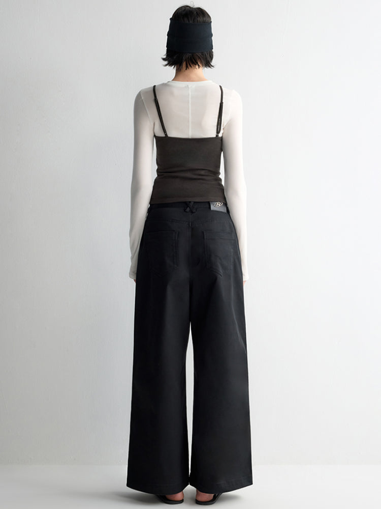 Oversized Tailored Wide-Leg Pants
