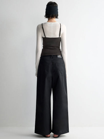 Oversized Tailored Wide-Leg Pants