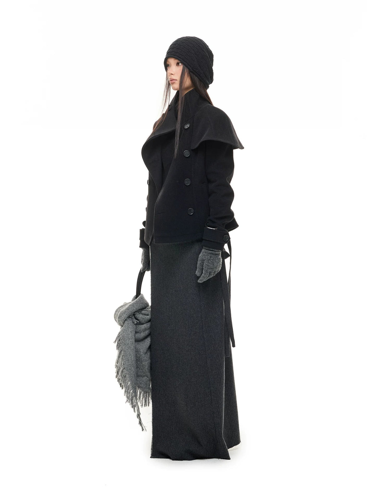 Vintage French Cape Wool Jacket