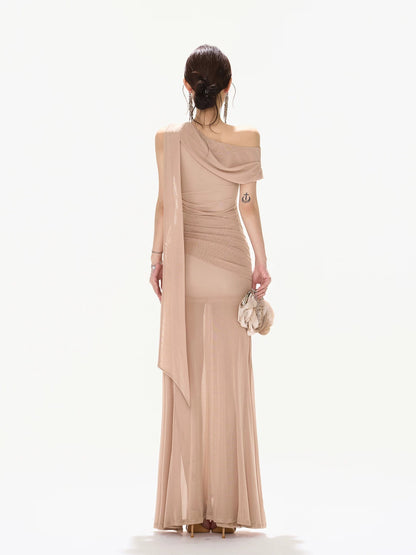 Twist Mesh Mermaid Dress