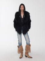 Heavycrafted Racoon Fur Knit Lapel Fur Coat