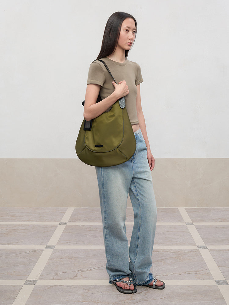 Regular-Shoulder Round Neck Short-Sleeve T-Shirt