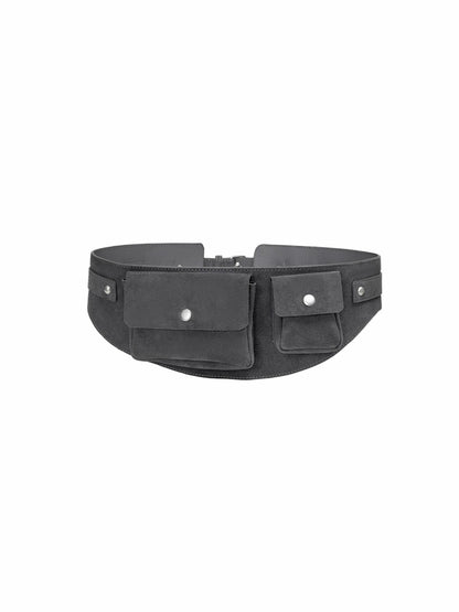 Suede Utility Waist Belt Bag