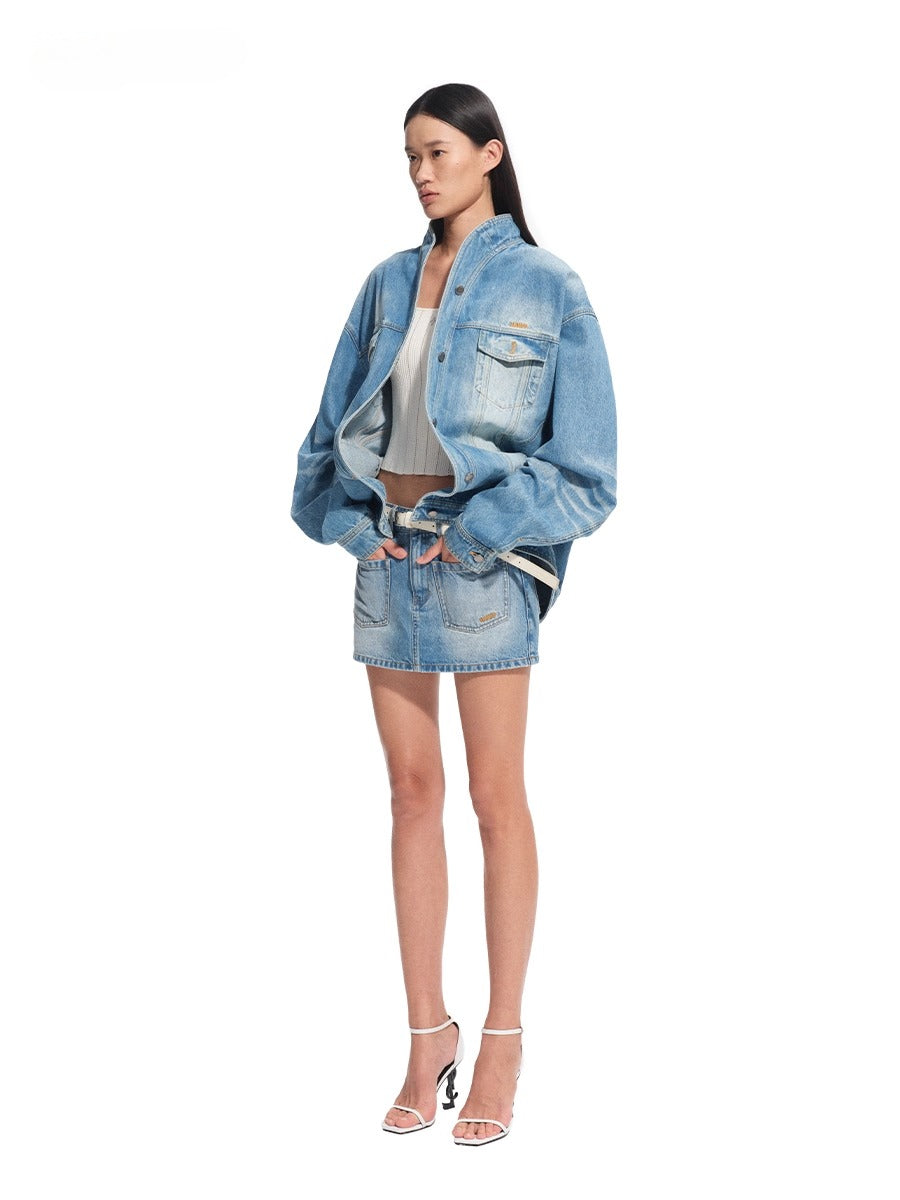 Lynx Washed Denim Jacket