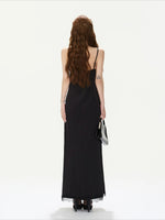 Black Lace V-Neck Dress