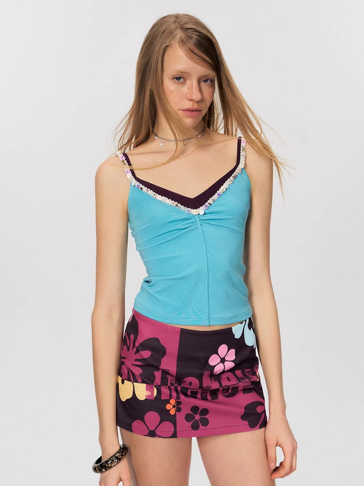 Shell Trim Cami Top
