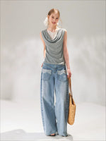 Lace Patch Knit Tank