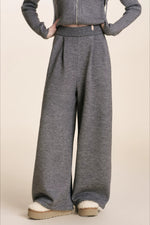Embroidered Zip Knit Set