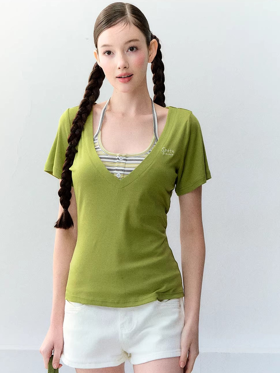 Lyocell Halter Two-Piece Set