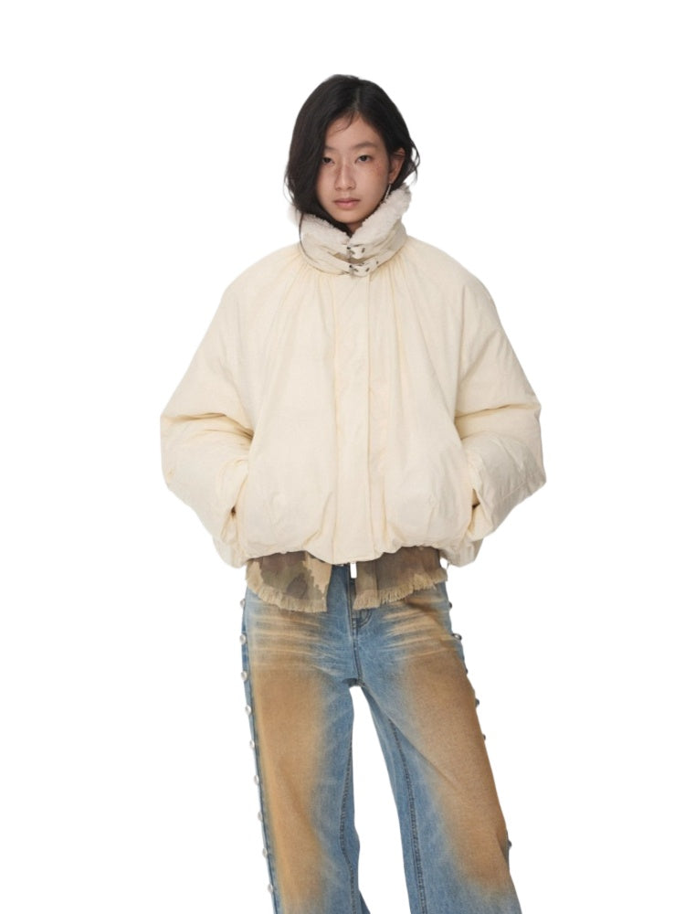 Belted Cocoon Down Jacket