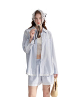 Lace Trim Shirt Set