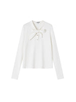 Bow-Tie Velour T-shirt