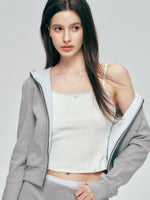 Contrast Hoodie Skirt Set
