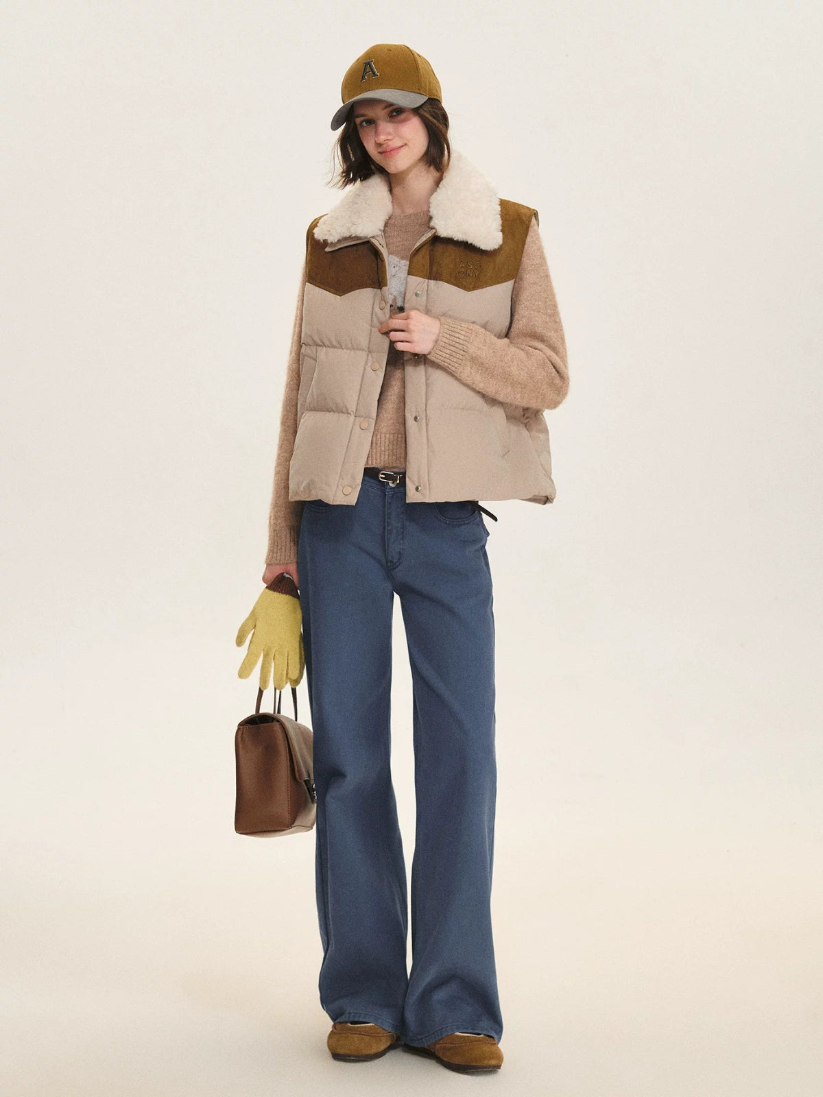 Western Detachable Collar Down Vest