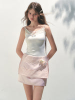 Lace 3D Flower A-line Skirt