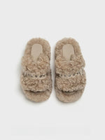 Teddy Platform Slippers
