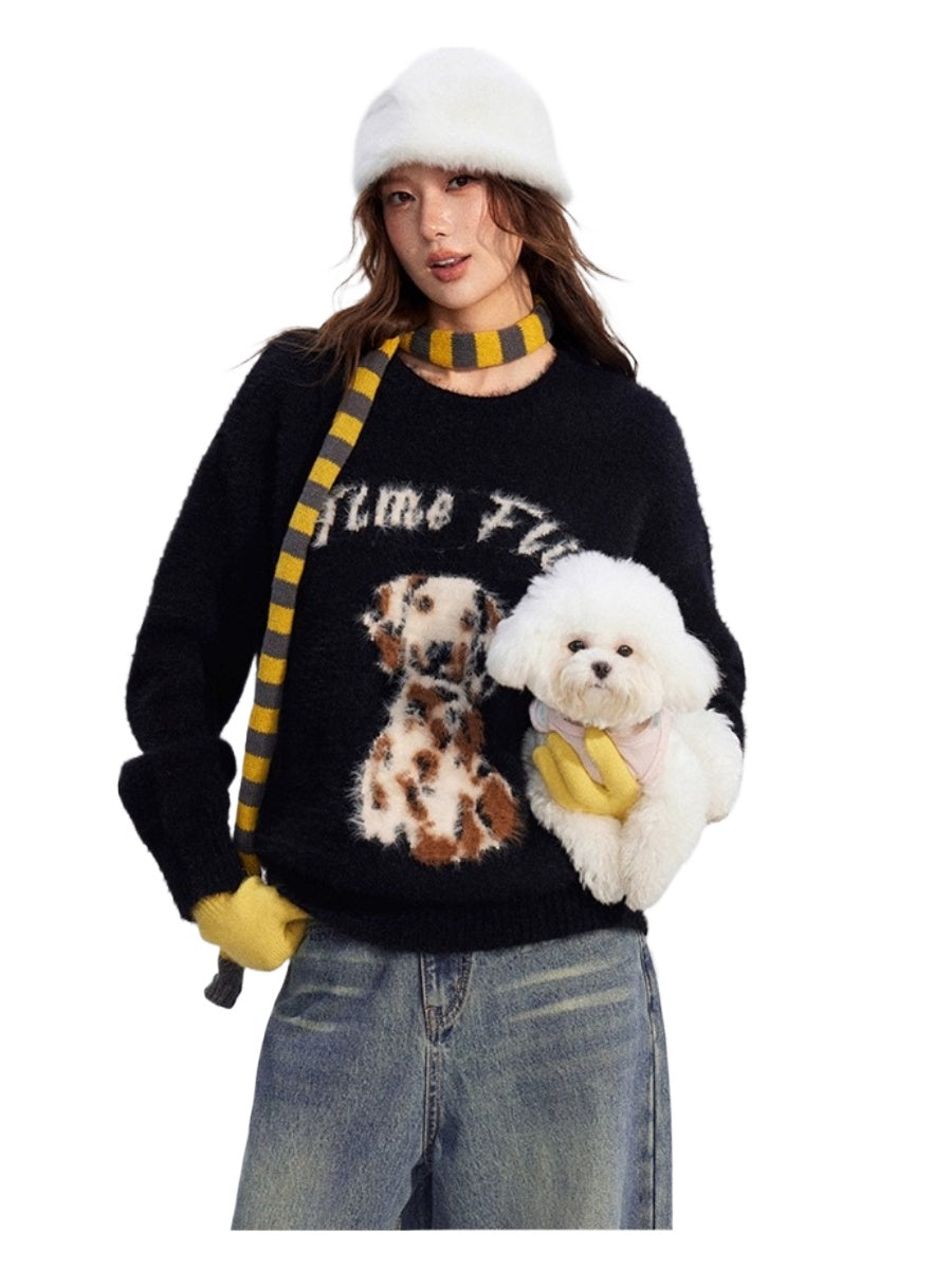 Cartoon Puppy Sweater