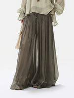 Drawstring Wide-Leg Pants
