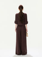 Vintage Wide Leg Linen Pants
