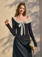 Bow Tie Knit Top