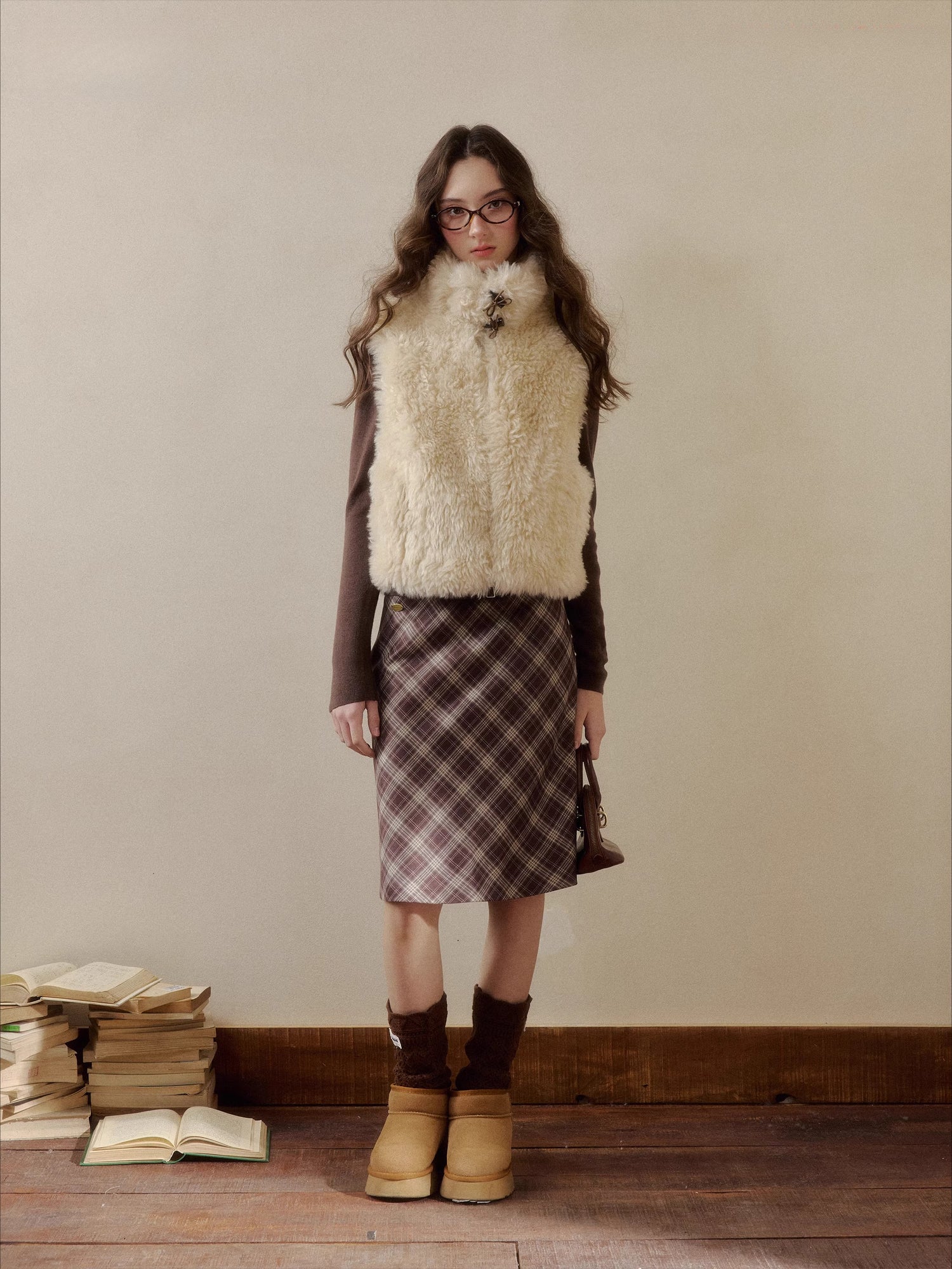 Pink Reversible Faux Fur Vest