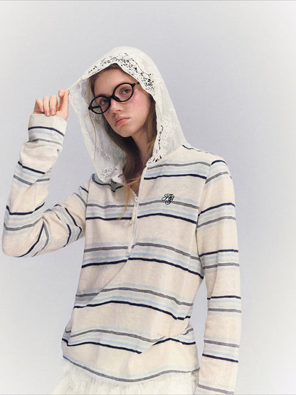 Lace Zip Hoodie