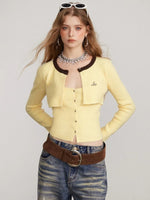 Layered Faux Two-Piece Knit Sweater