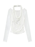 Lyocell Two-Piece Pearl Draped Top