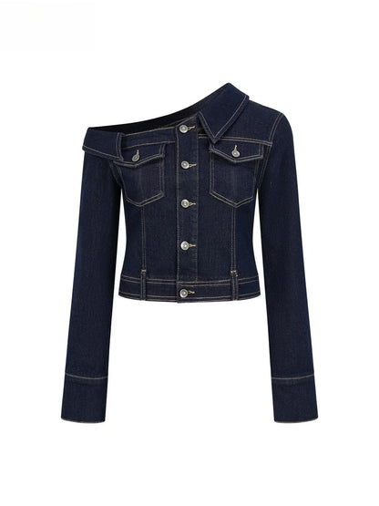 Asymmetric Denim Jacket