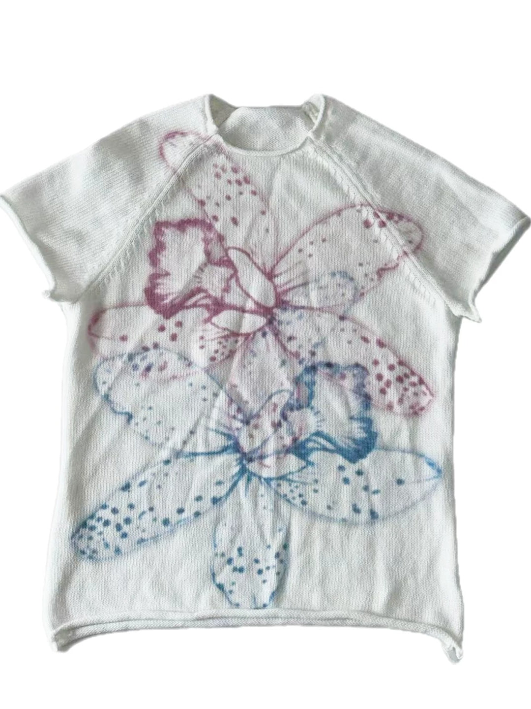 Floral Gradient Knit Tee