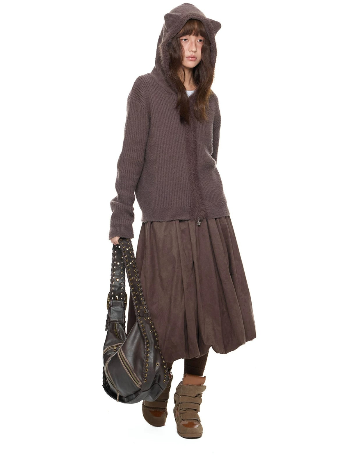 Bear Ear Knit Cardigan