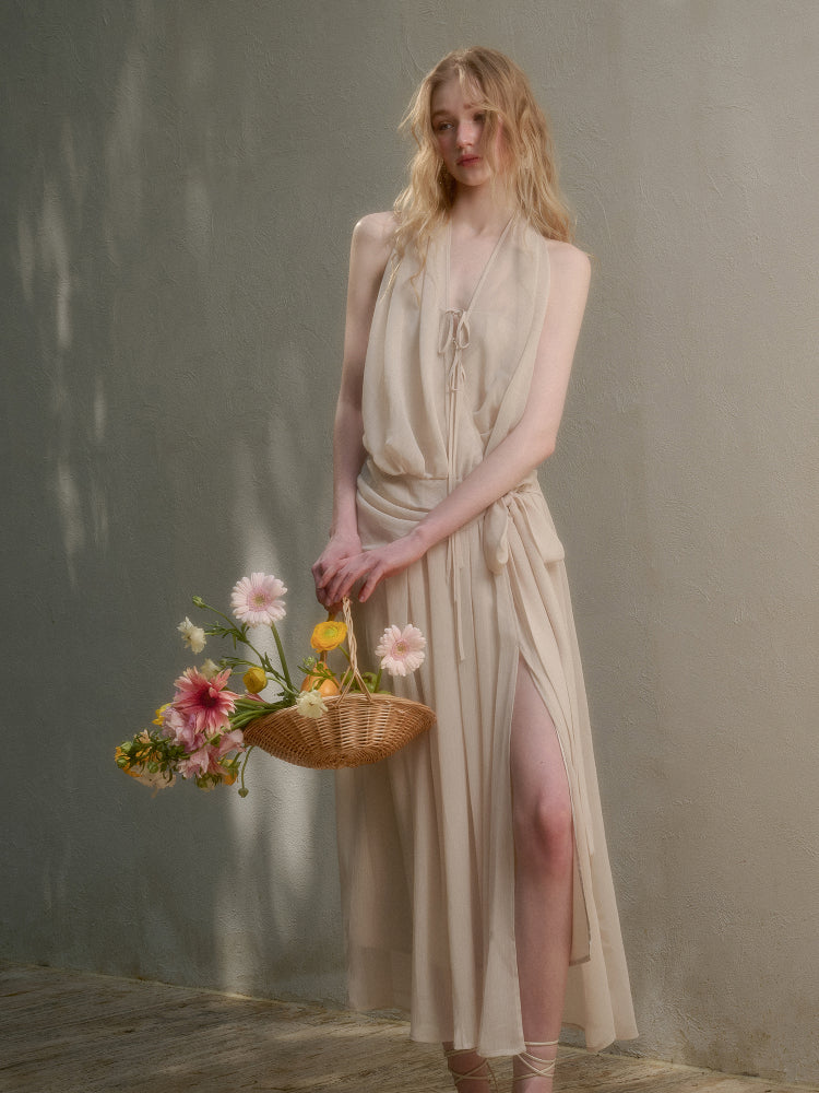 Airy Lightweight Greek-style Maxi Dress
