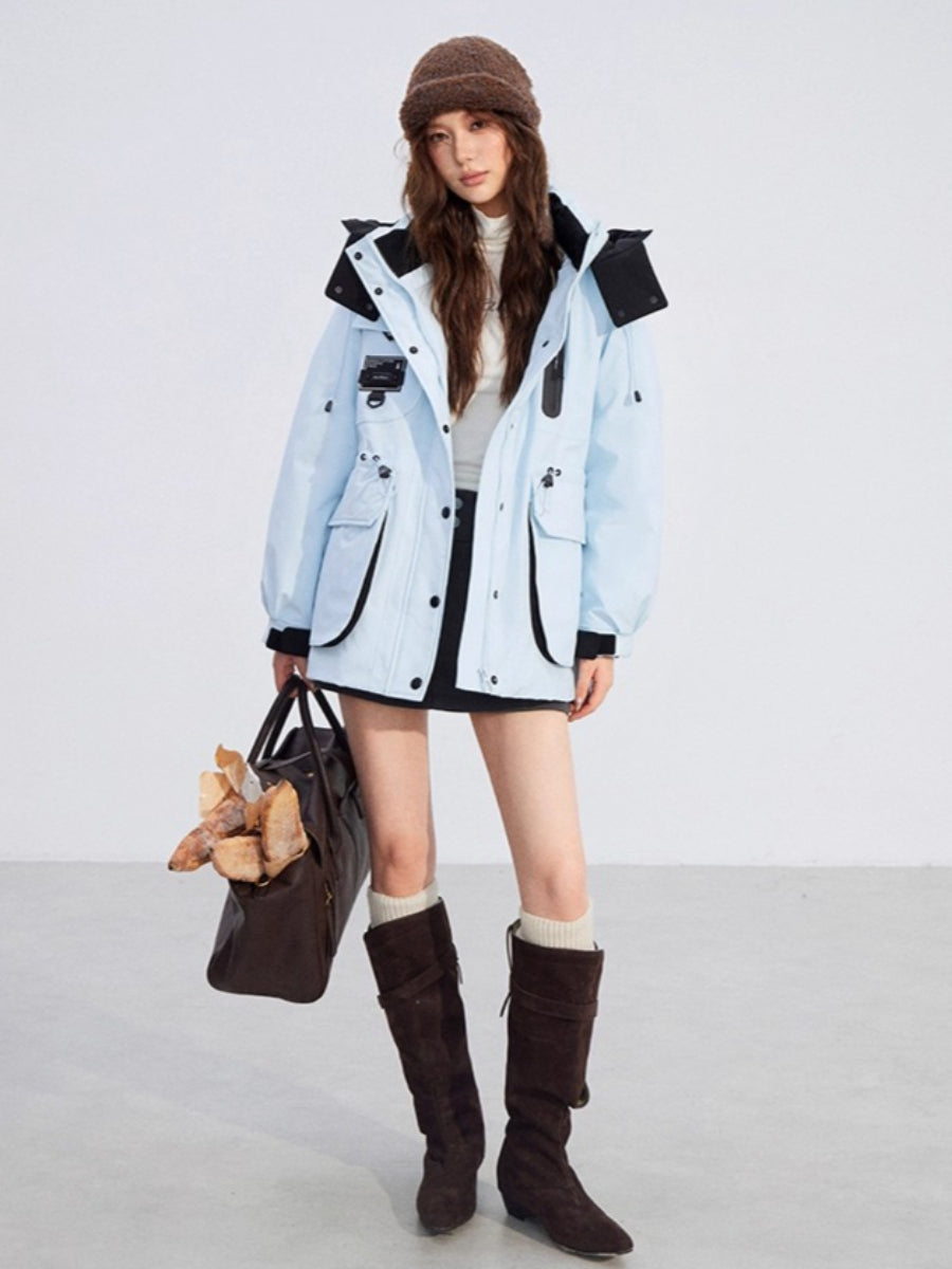 Windproof Hooded Down Jacket