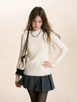 Ribbed Turtleneck Knit Top