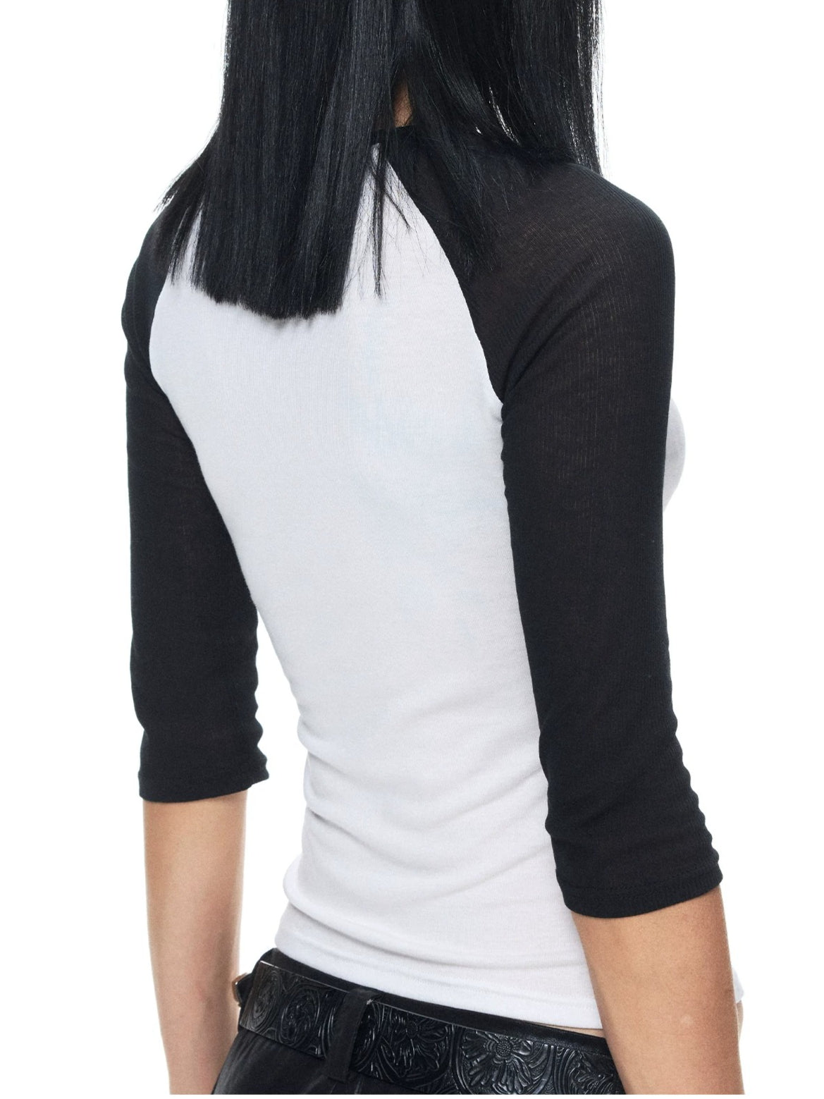 Graphic Contrast Raglan Sleeve T-Shirt