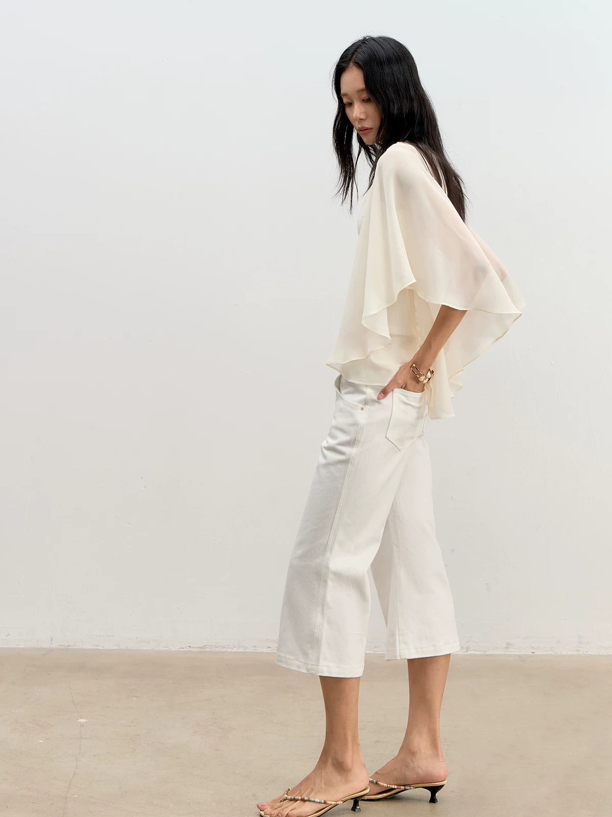 Lyocell V-Neck Top