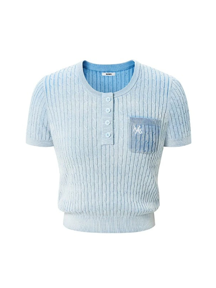 Academy Henley Knit Tee