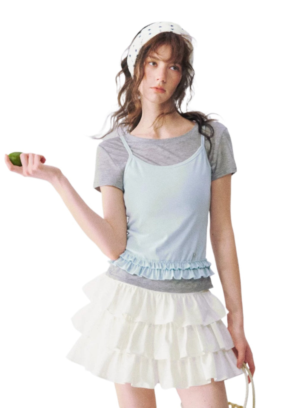 Ruffle Layered Tee Set