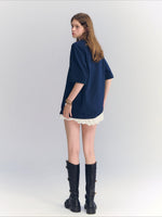 Embroidered Letter Tee
