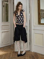 Floral Print Over-the-Knee Socks