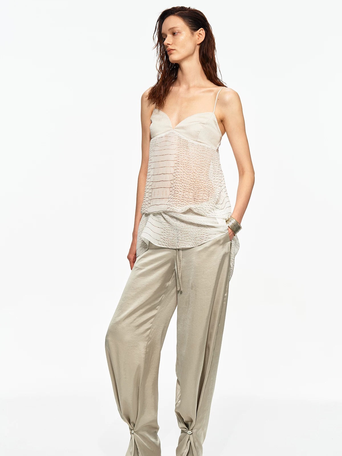Satin Jogger Pants
