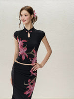 Red Romance Qipao Set