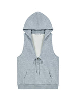 Hooded Vest Shorts Set