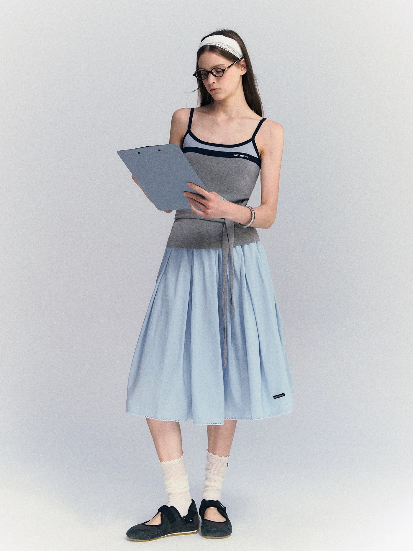 Contrast Strap Tank Top