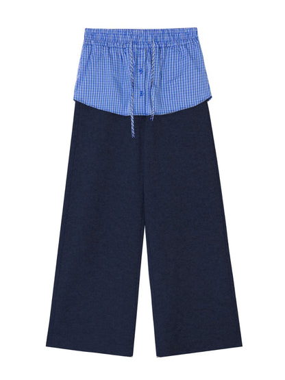 Plaid Layered Three-Piece Lounge Set