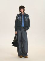 Minimalist Pleated Wide Leg Trousers